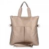 Torebka Damska Shopper Bag XL firmy Hernan HB0362 Stare Złoto