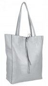 Uniwersalna Torebka Damska Shopper Bag XL Hernan HB0253 Srebrna