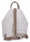 Uniwersalny Plecak Damski XL firmy Hernan HB0136-L Beżowy/Ciemno Beżowy