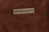 Małe Torebki Skórzane Listonoszki Vittoria Gotti wykonane w całości z Zamszu Naturalnego Brązowa