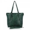 Uniwersalna Torebka Damska XL Shopper Bag firmy Hernan HB0213-1 Butelkowa Zieleń