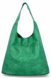 Torebka Damska Shopper Bag XL z Kosmetyczką firmy Herisson H8801 Zielona
