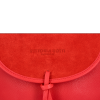 Vittoria Gotti Uniwersalna Duża Skórzana Listonoszka XL do noszenia na co dzień Czerwona