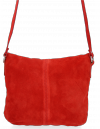 Uniwersalna Listonoszka Skórzana na co dzień w rozmiarze M firmy Vittoria Gotti  Czerwona