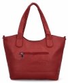 Stylowa Torebka Damska Shopper Bag firmy Herisson 17B374 Ciemno Czerwona