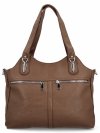 Torebka Damska Shopper Bag firmy Herisson 17B375 Ciemno Beżowa