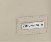 Vittoria Gotti Duży Włoski Skórzany Shopper XXL z Etui idealny na co dzień i na zakupy Beżowy