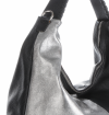 Włoska Uniwersalna Torba Skórzana w rozmiarze XL w modne wzory Czarna