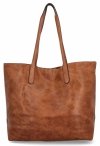 Duża Torebka Shopper Bag z Kosmetyczką firmy Herisson 18R301 Ruda