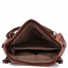Torebka Damska Shopper Bag XL firmy Hernan HB0337 Ciemno Ruda