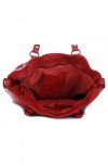 Vittoria Gotti Premium Torebka Skórzana w stylu Vintage Czerwona