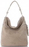 GEANȚĂ DIN PIELE universală Genuine Leather bej 5577C