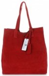 GEANȚĂ DIN PIELE shopper bag Vittoria Gotti roșu V205454