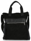 GEANȚĂ DIN PIELE shopper bag Roberto Ricci negru 012