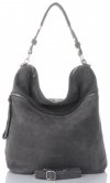 GEANȚĂ DIN PIELE universală Genuine Leather gri 5577C