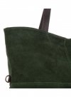 GEANȚĂ DIN PIELE tip poștaș Vera Pelle verde 1812