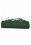 GEANȚĂ DIN PIELE shopper bag Vera Pelle verde de sticlă 25