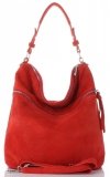 GEANȚĂ DIN PIELE universală Genuine Leather roșu 5577C
