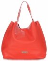 GEANȚĂ DIN PIELE shopper bag Vittoria Gotti roșu V230