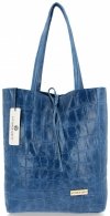 GEANȚĂ DIN PIELE universală Vittoria Gotti denim V299COCO