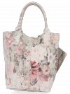 GEANȚĂ DIN PIELE shopper bag Vittoria Gotti roz de pudră VG91