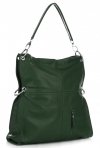 GEANȚĂ DIN PIELE shopper bag Vera Pelle verde de sticlă 25