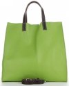 GEANȚĂ DIN PIELE universală Genuine Leather verde 691756
