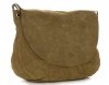 GEANȚĂ DIN PIELE tip poștaș Genuine Leather verde 1324