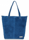 GEANȚĂ DIN PIELE shopper bag Vittoria Gotti denim VG41