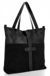 GEANȚĂ DIN PIELE shopper bag Roberto Ricci negru 18139