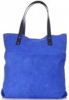 GEANȚĂ DIN PIELE shopper bag Vittoria Gotti cobalt V8267