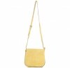 GEANȚĂ DIN PIELE tip poștaș Genuine Leather galben 0003