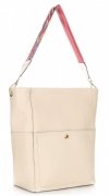 GEANȚĂ DIN PIELE shopper bag Genuine Leather bej K26