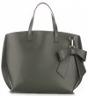 GEANȚĂ DIN PIELE shopper bag Vittoria Gotti verde de sticlă V6D BIGbzie
