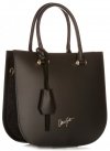 GEANȚĂ DIN PIELE cufăr Vittoria Gotti negru V8507