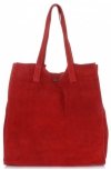 GEANȚĂ DIN PIELE shopper bag Vittoria Gotti roșu V205454