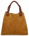 GENȚĂ DIN PIELE shopper bag Vittoria Gotti muştar 2269-Jmu