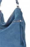 GEANȚĂ DIN PIELE universală Genuine Leather denim 5577C