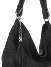 GEANȚĂ DIN PIELE shopper bag Genuine Leather negru G100