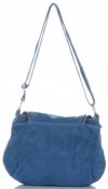 GEANȚĂ DIN PIELE tip poștaș Vittoria Gotti denim V414D