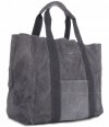 GEANȚĂ DIN PIELE shopper bag Vittoria Gotti gri V8252