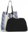 GEANȚĂ DE DAMĂ shopper bag Vittoria Gotti albastru V0002