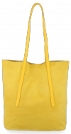 GEANȚĂ DIN PIELE shopper bag Vittoria Gotti galben V6590C