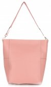 GEANȚĂ DIN PIELE shopper bag Genuine Leather roz K26