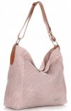 GEANȚĂ DIN PIELE shopper bag Vittoria Gotti roz de pudră V2054