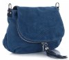 GEANȚĂ DIN PIELE tip poștaș Genuine Leather denim A20E