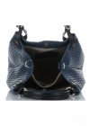 GEANȚĂ DIN PIELE shopper bag Vittoria Gotti bleumarin V80047