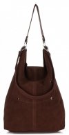 GEANȚĂ DIN PIELE shopper bag Vittoria Gotti ciocolatiu V3292C