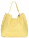 GEANȚĂ DIN PIELE shopper bag Vittoria Gotti verde de limetă V230