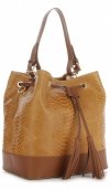 GEANȚĂ DIN PIELE shopper bag Vittoria Gotti roșcat V344